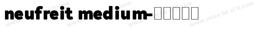 neufreit medium字体转换
